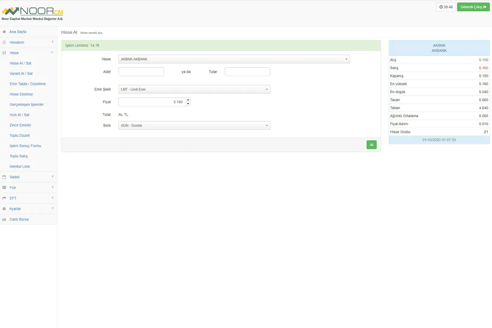 Hisse Online Şube ve Platform Hiise